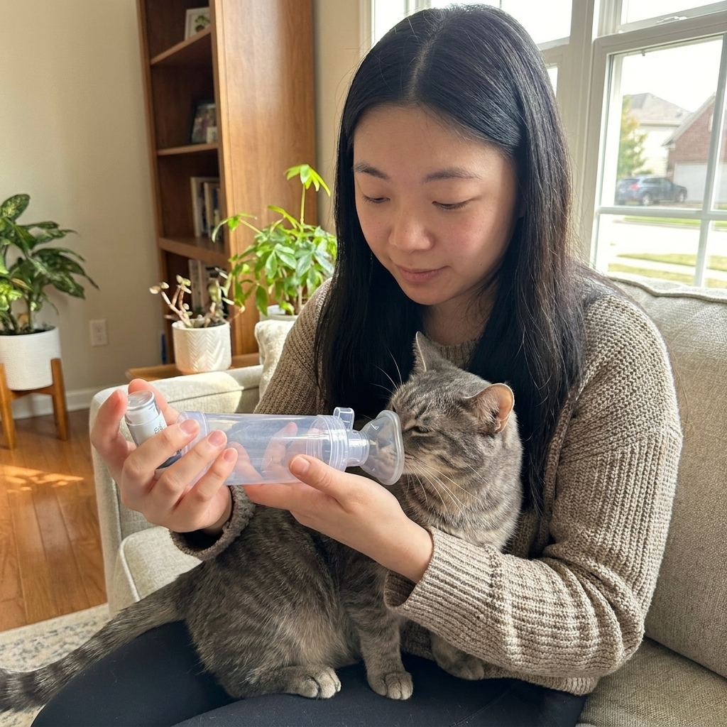 Feline Asthma: Inhalers, Flare-Ups, and Emergencies