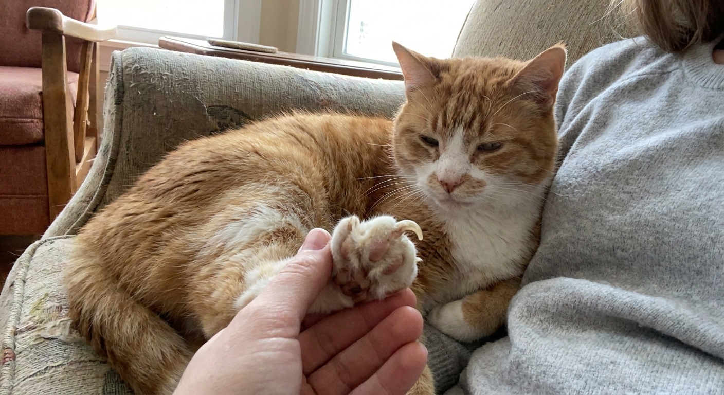 What Do Ingrown Claws Look Like in Senior Cats?